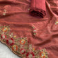 Soft Net Embroidered Sarees Sarees - MYLUXURY LANE ENTERPRISE