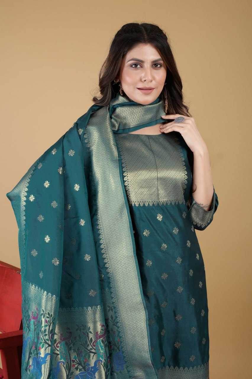 UNSTITCHED SILK LADIES PRINTED SUITS - MYLUXURY LANE ENTERPRISE