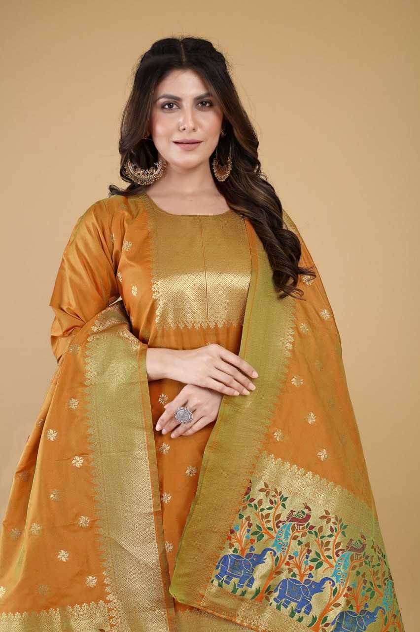 UNSTITCHED SILK LADIES PRINTED SUITS - MYLUXURY LANE ENTERPRISE
