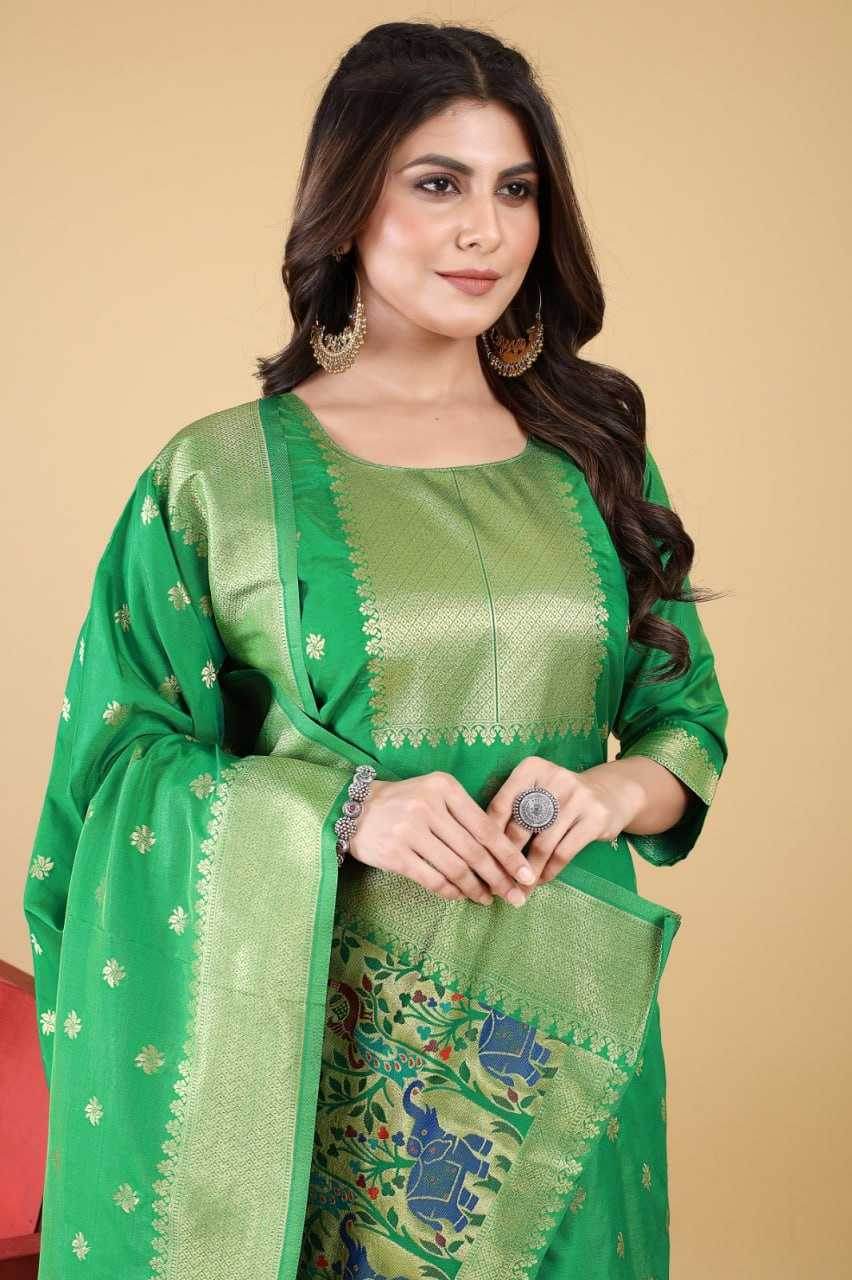 UNSTITCHED SILK LADIES PRINTED SUITS - MYLUXURY LANE ENTERPRISE