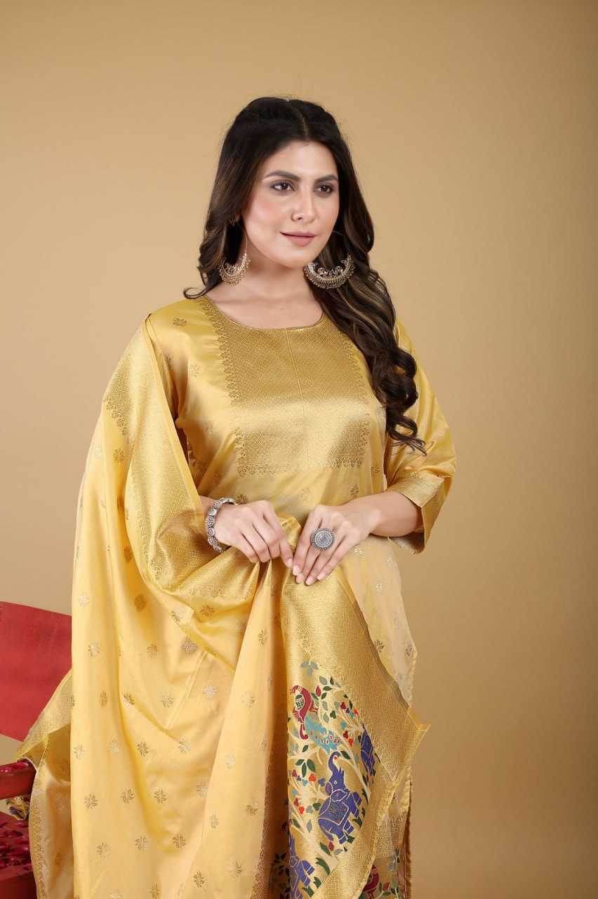 UNSTITCHED SILK LADIES PRINTED SUITS - MYLUXURY LANE ENTERPRISE