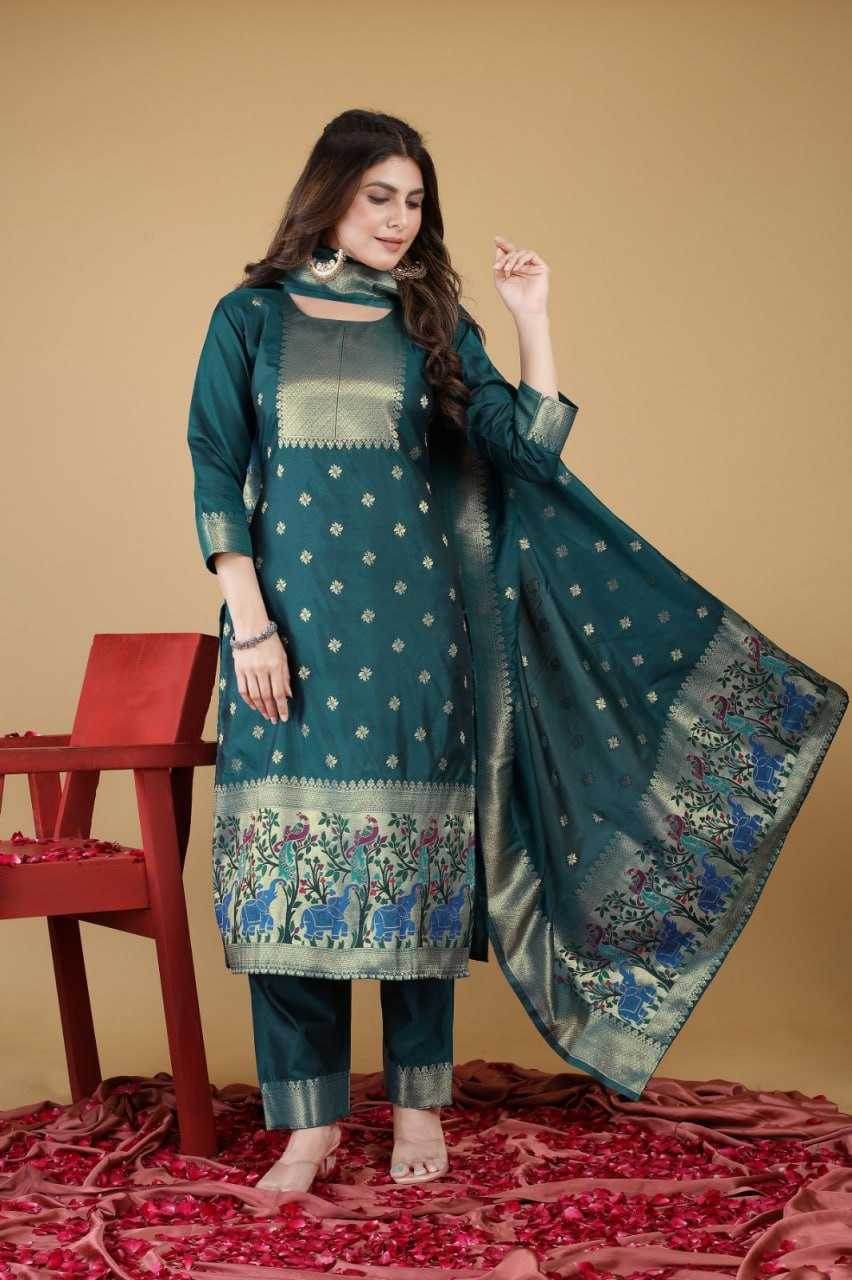 UNSTITCHED SILK LADIES PRINTED SUITS - MYLUXURY LANE ENTERPRISE