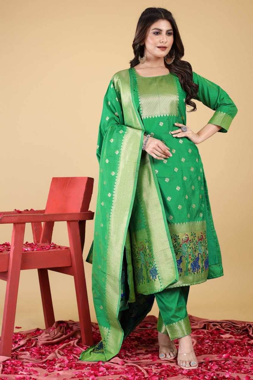 UNSTITCHED SILK LADIES PRINTED SUITS - MYLUXURY LANE ENTERPRISE