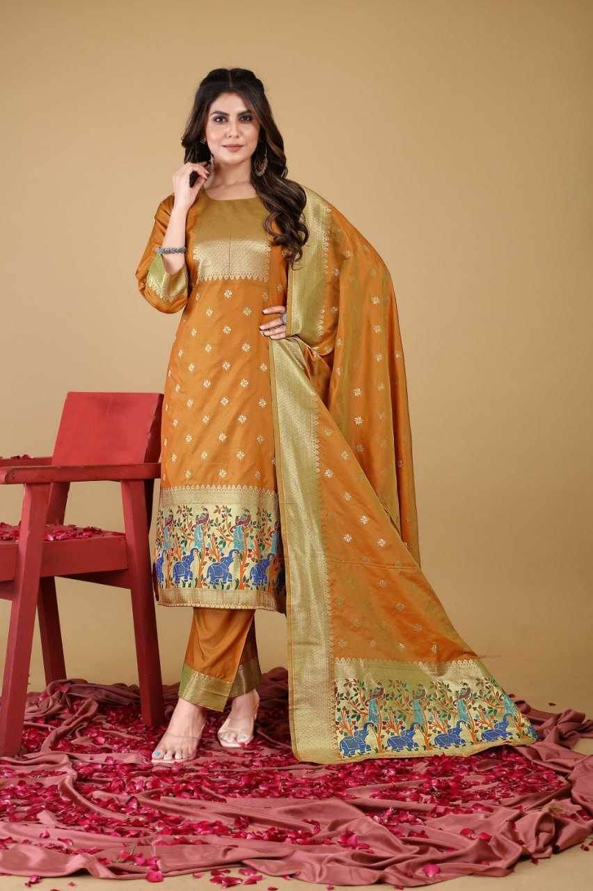 UNSTITCHED SILK LADIES PRINTED SUITS - MYLUXURY LANE ENTERPRISE