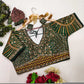 Soft Silk Sequence Embroidery Blouse - MYLUXURY LANE ENTERPRISE