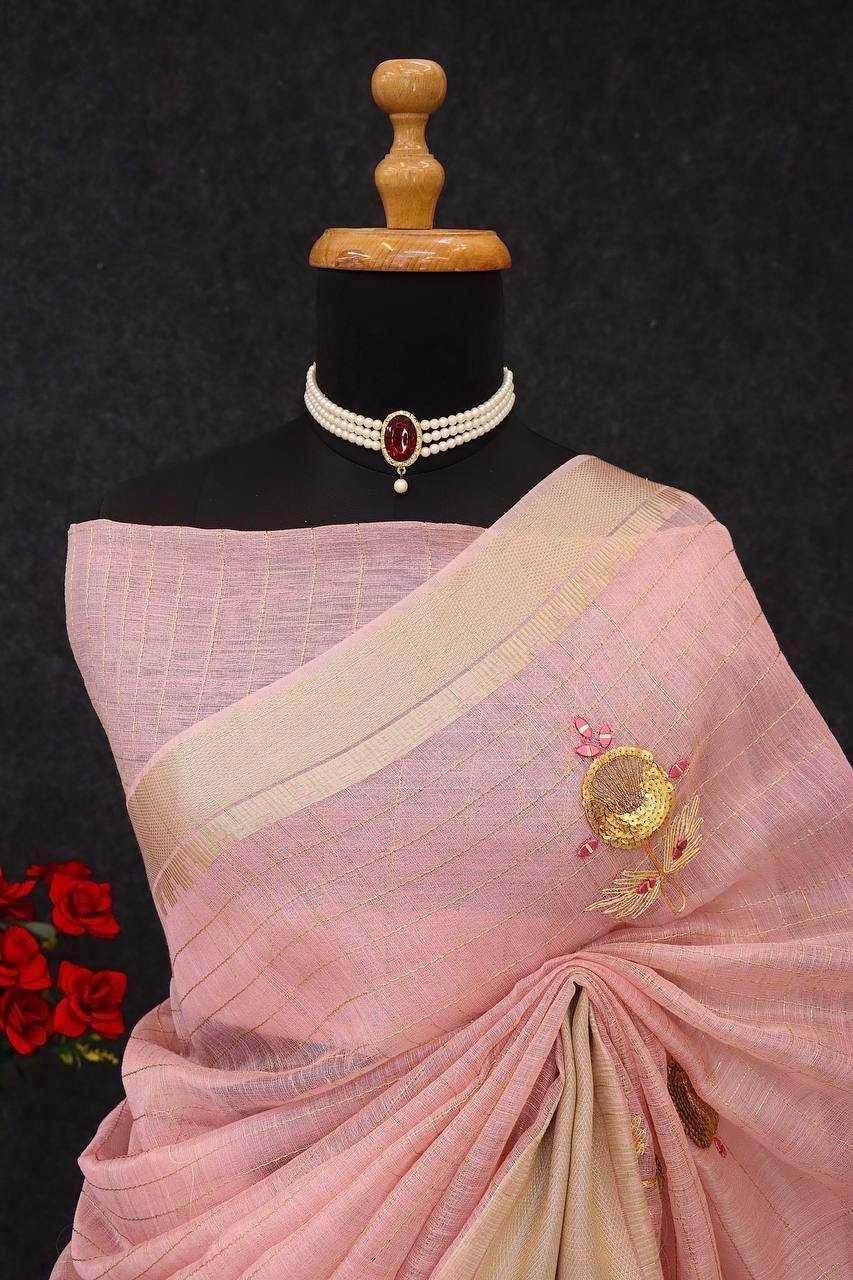 Silk Ladies Hand Work Saree - MYLUXURY LANE ENTERPRISE