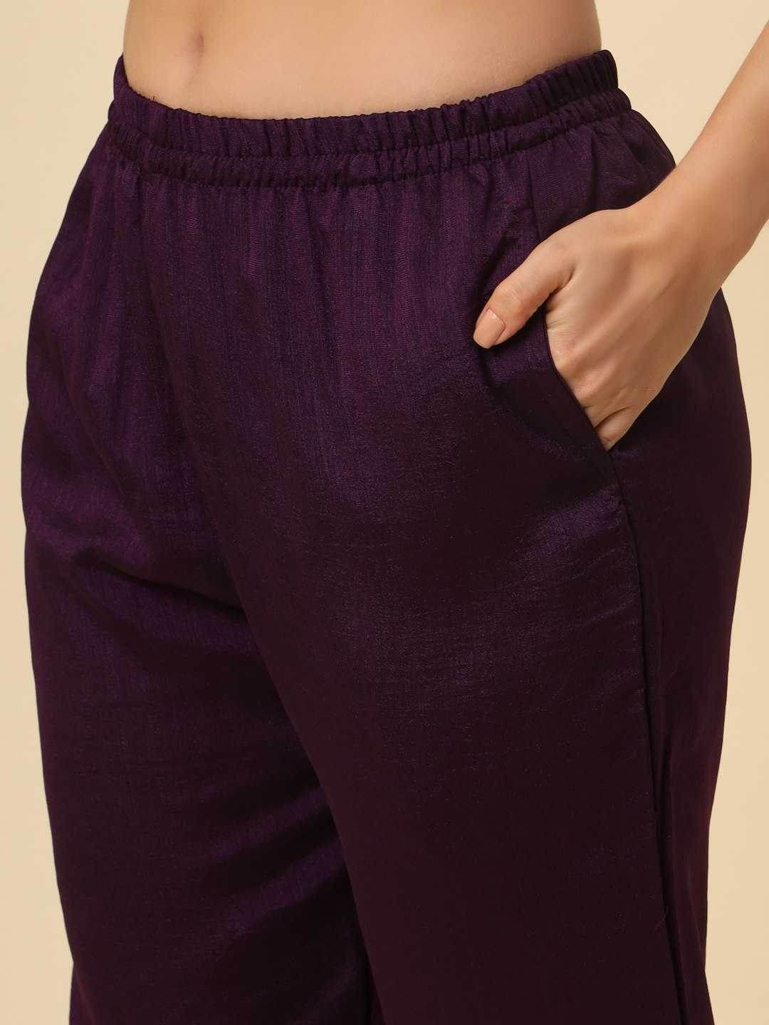 LADIES SILK EMBROIDERED LONG KURTI - MYLUXURY LANE ENTERPRISE