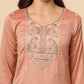LADIES SILK EMBROIDERED LONG KURTI - MYLUXURY LANE ENTERPRISE
