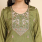 LADIES SILK EMBROIDERED LONG KURTI - MYLUXURY LANE ENTERPRISE