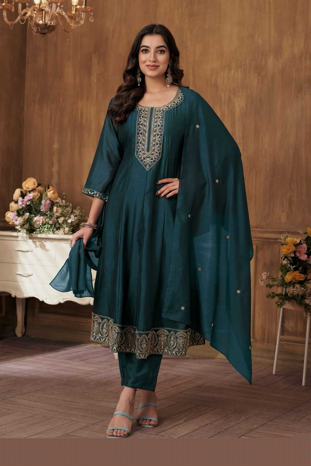 Ethnic Wear Embroidery Suit - MYLUXURY LANE ENTERPRISE