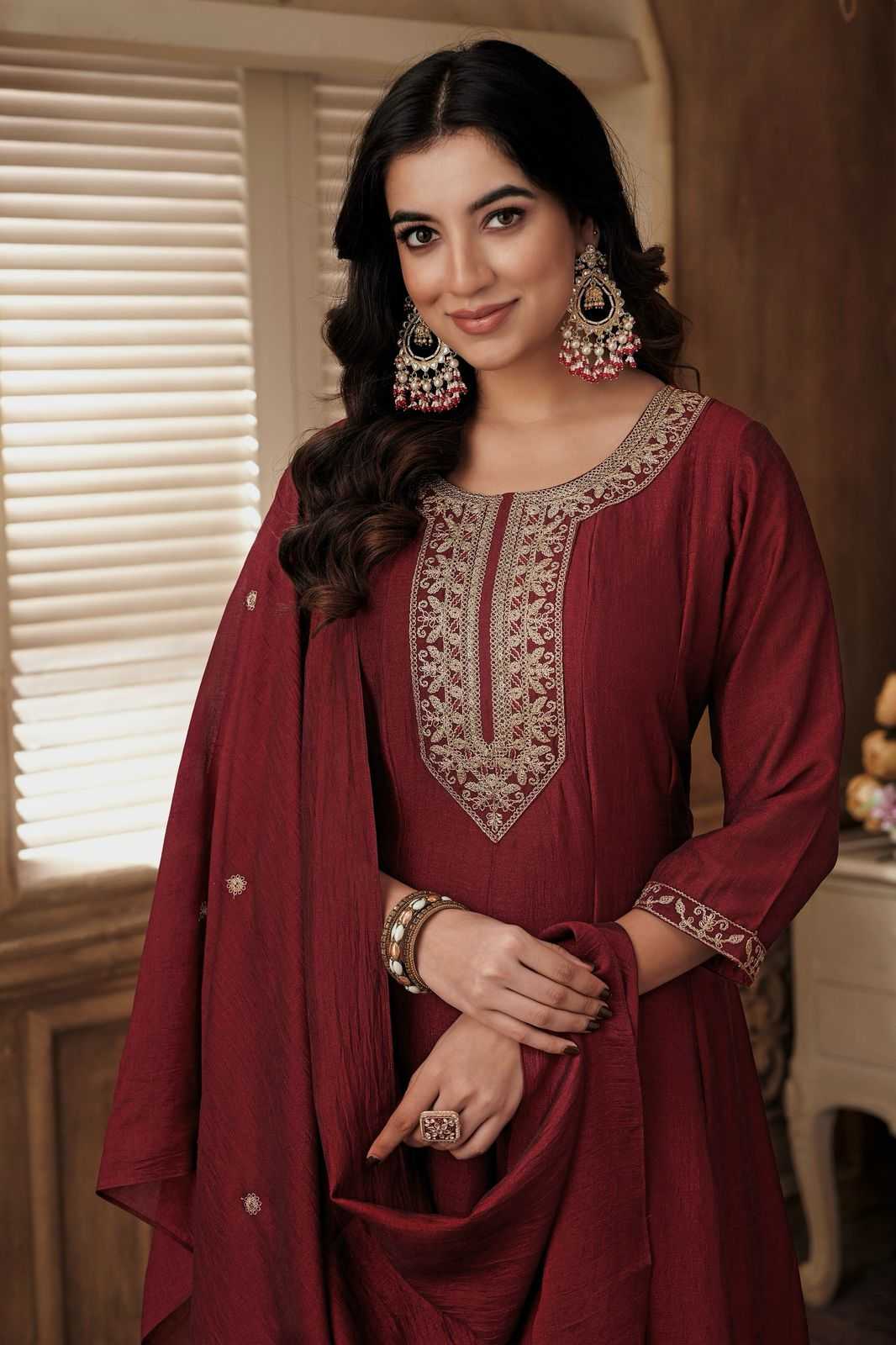 Ethnic Wear  Embroidery Suit