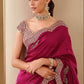 Soft Vichitra Silk Saree - MYLUXURY LANE ENTERPRISE