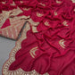 Soft Vichitra Silk Saree - MYLUXURY LANE ENTERPRISE