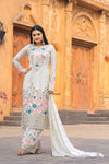 Chinon Silk With Heavy Embroidery Suit - MYLUXURY LANE ENTERPRISE