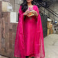 Embroidered Long Kurti Pink Salwar Suit