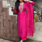 Embroidered Long Kurti Pink Salwar Suit