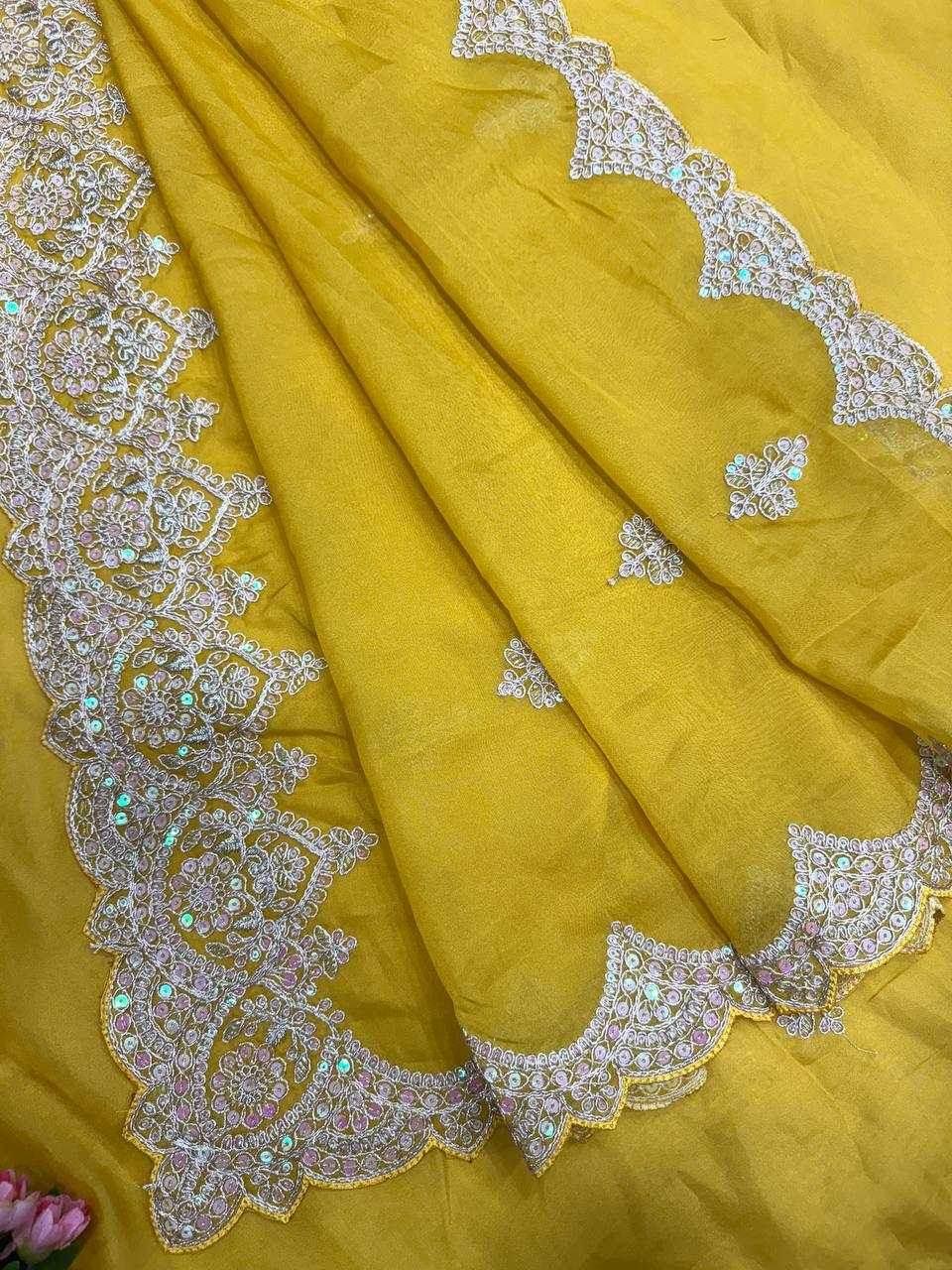Tabby Silk Embroidered Saree - MYLUXURY LANE ENTERPRISE