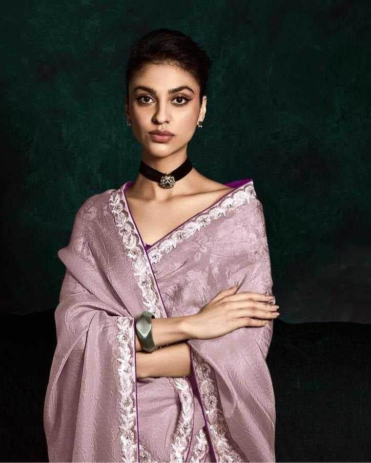 Tissue Embroidered Saree - MYLUXURY LANE ENTERPRISE