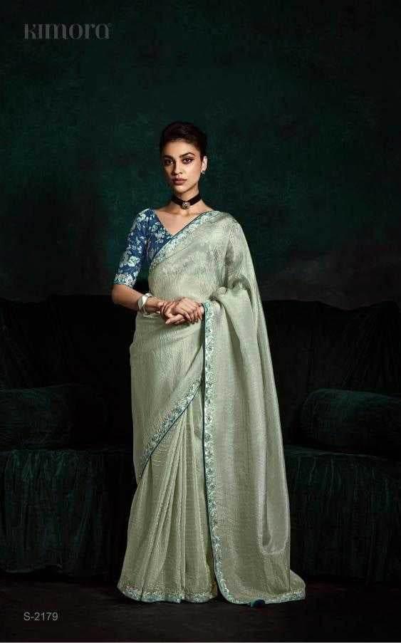 Tissue Embroidered Saree - MYLUXURY LANE ENTERPRISE