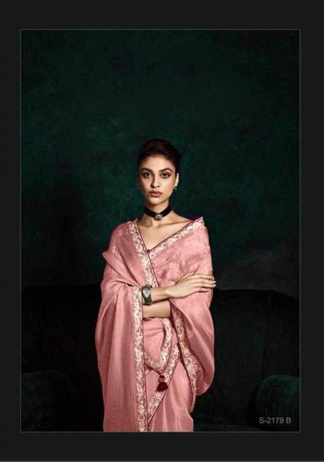 Tissue Embroidered Saree - MYLUXURY LANE ENTERPRISE