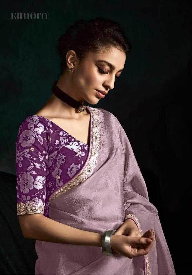 Tissue Embroidered Saree - MYLUXURY LANE ENTERPRISE