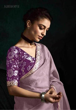 Tissue Embroidered Saree - MYLUXURY LANE ENTERPRISE