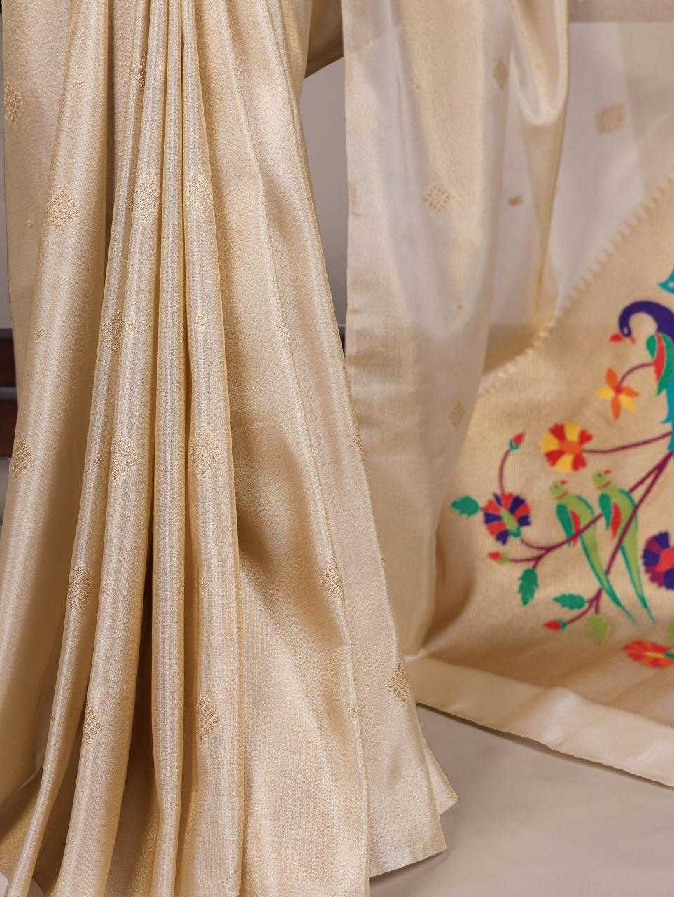 Tissue  Designer  Zari Border Sarees