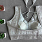 Tissue Readymade Sequence Embroidery Blouse - MYLUXURY LANE ENTERPRISE
