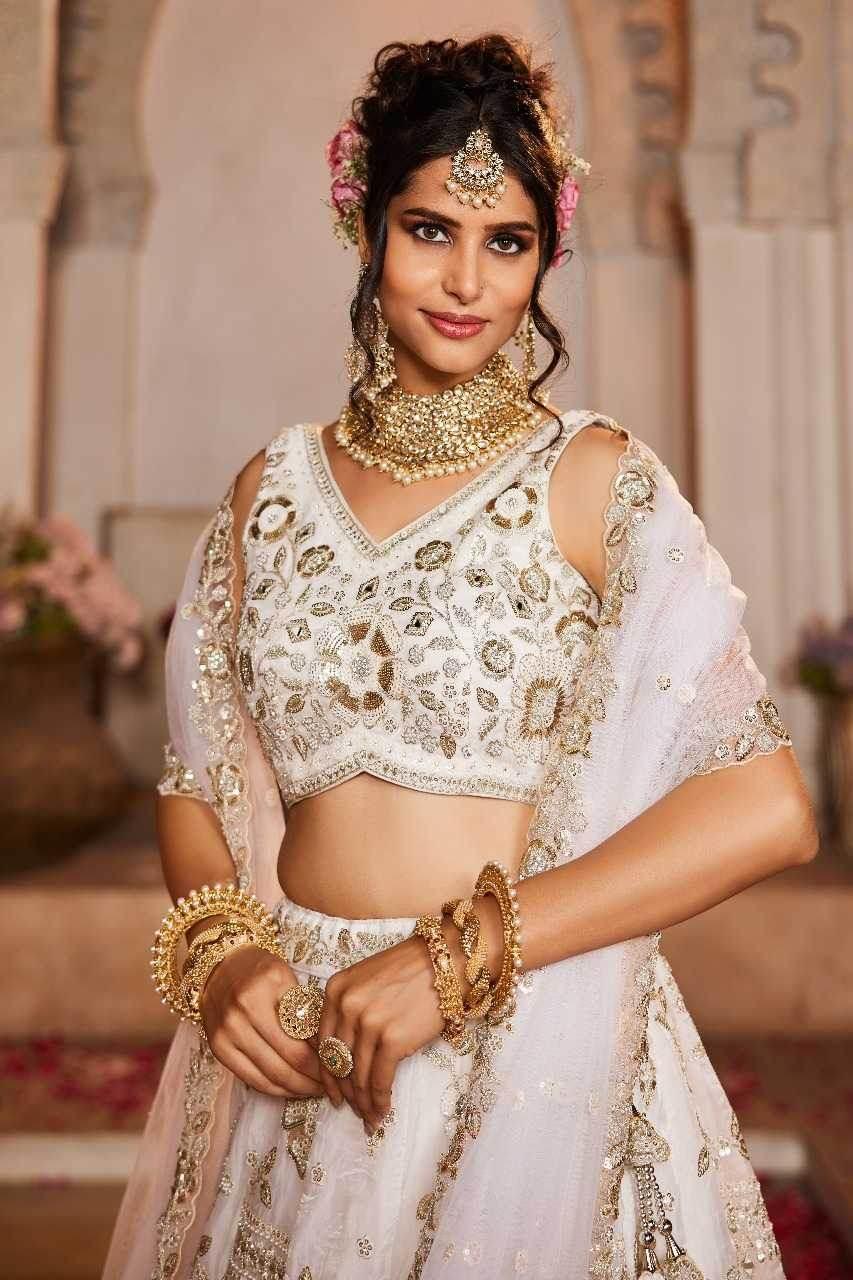 Tissue Embroidered Lehenga - MYLUXURY LANE ENTERPRISE