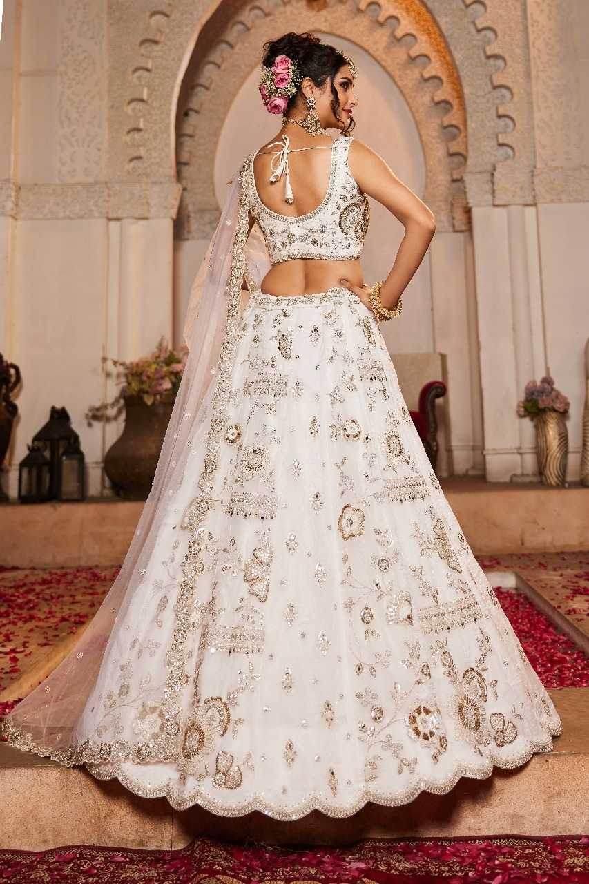 Tissue Embroidered Lehenga - MYLUXURY LANE ENTERPRISE