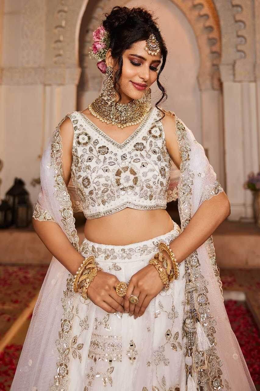 Tissue Embroidered Lehenga - MYLUXURY LANE ENTERPRISE