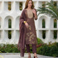 Tissue Ethnic Embroidered Kurti - MYLUXURY LANE ENTERPRISE