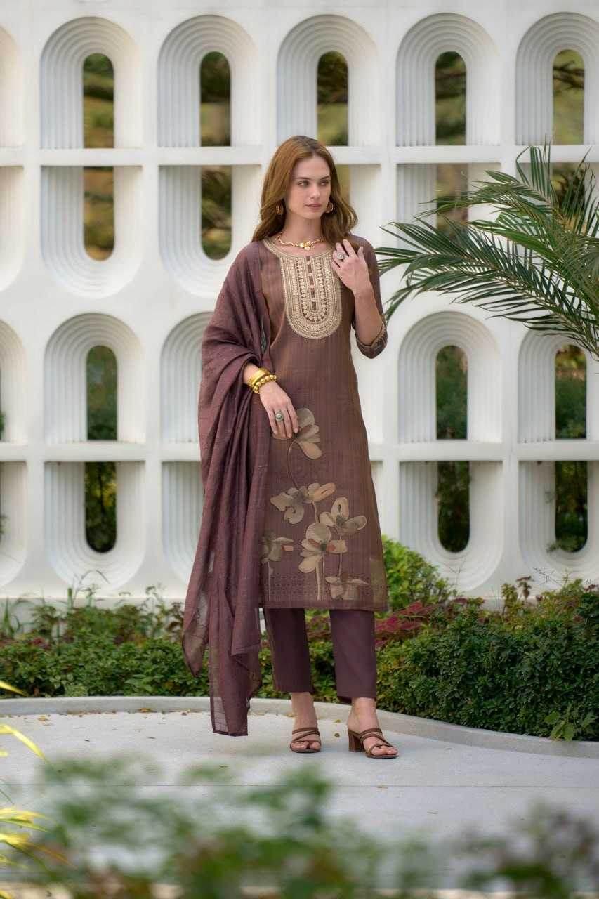 Tissue Ethnic Embroidered Kurti - MYLUXURY LANE ENTERPRISE