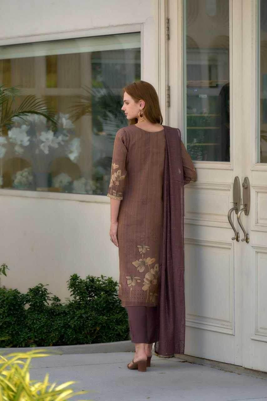 Tissue Ethnic Embroidered Kurti - MYLUXURY LANE ENTERPRISE