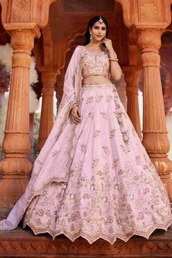 Exquisite Tissue Bridal Silk Lehenga for Elegant Weddings - MYLUXURY LANE ENTERPRISE