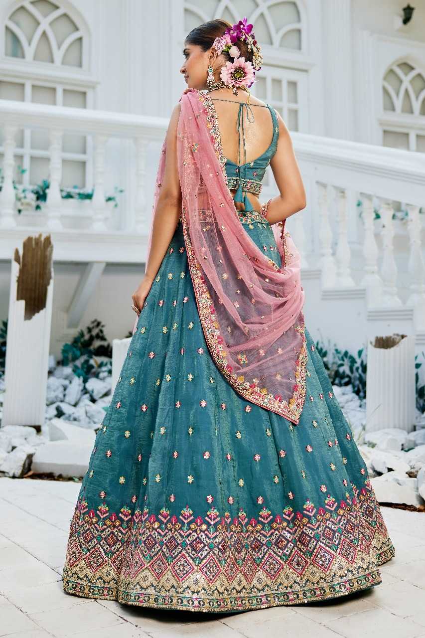 Tissue  Designer Lehenga