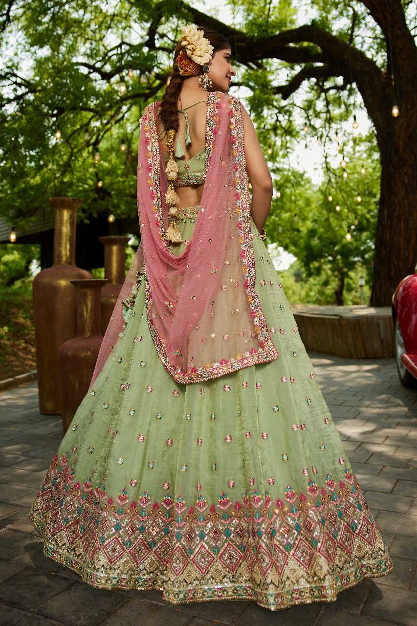 Tissue  Designer Lehenga