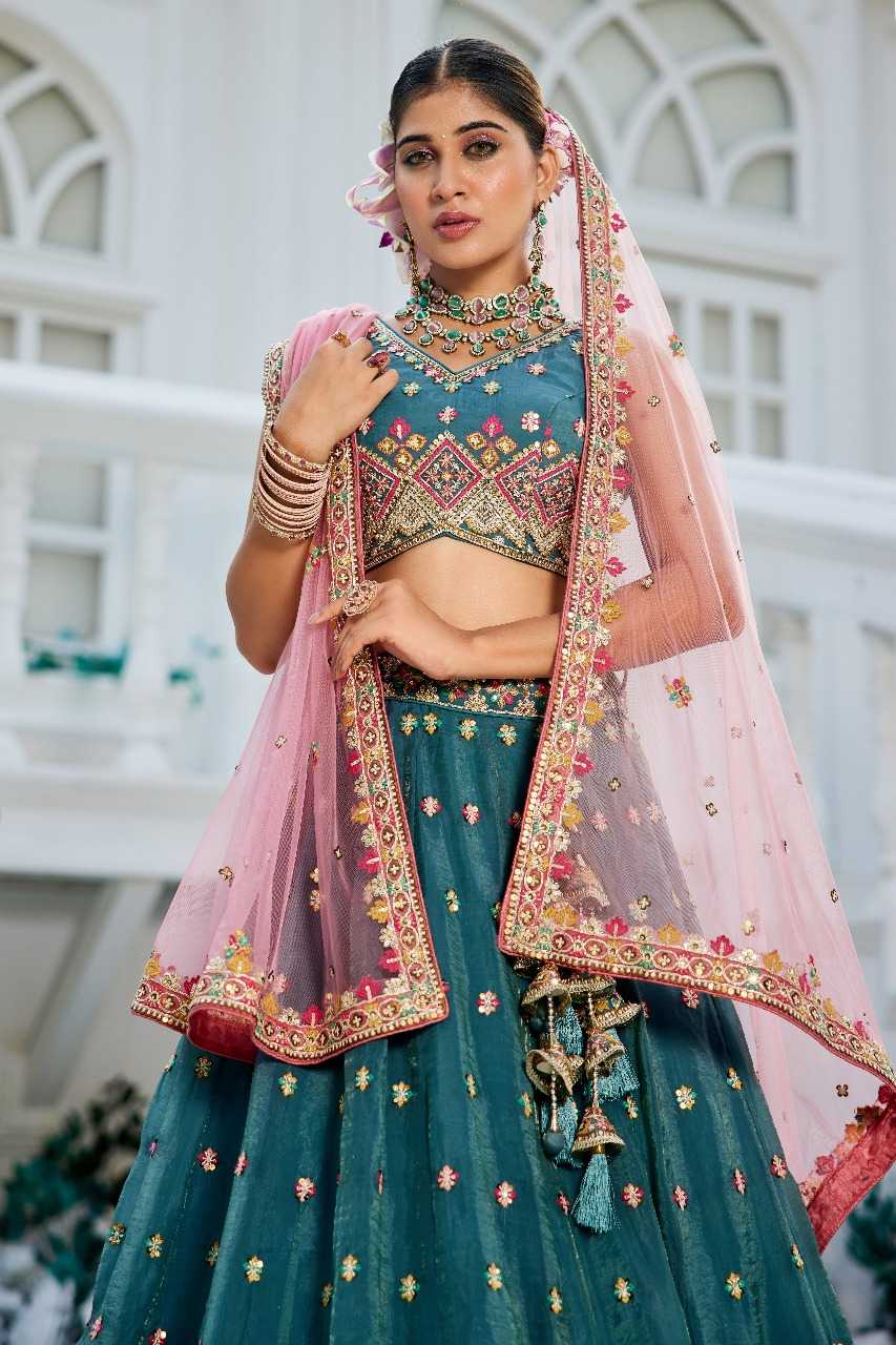 Tissue  Designer Lehenga