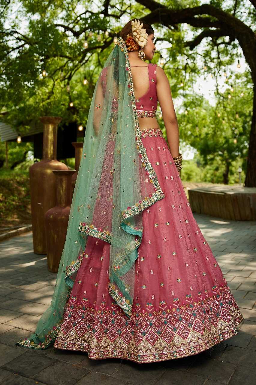 Tissue  Designer Lehenga
