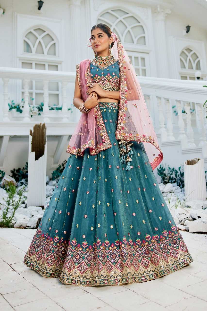 Tissue  Designer Lehenga
