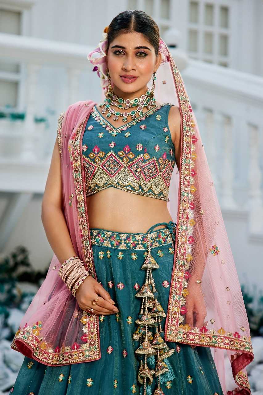Tissue  Designer Lehenga