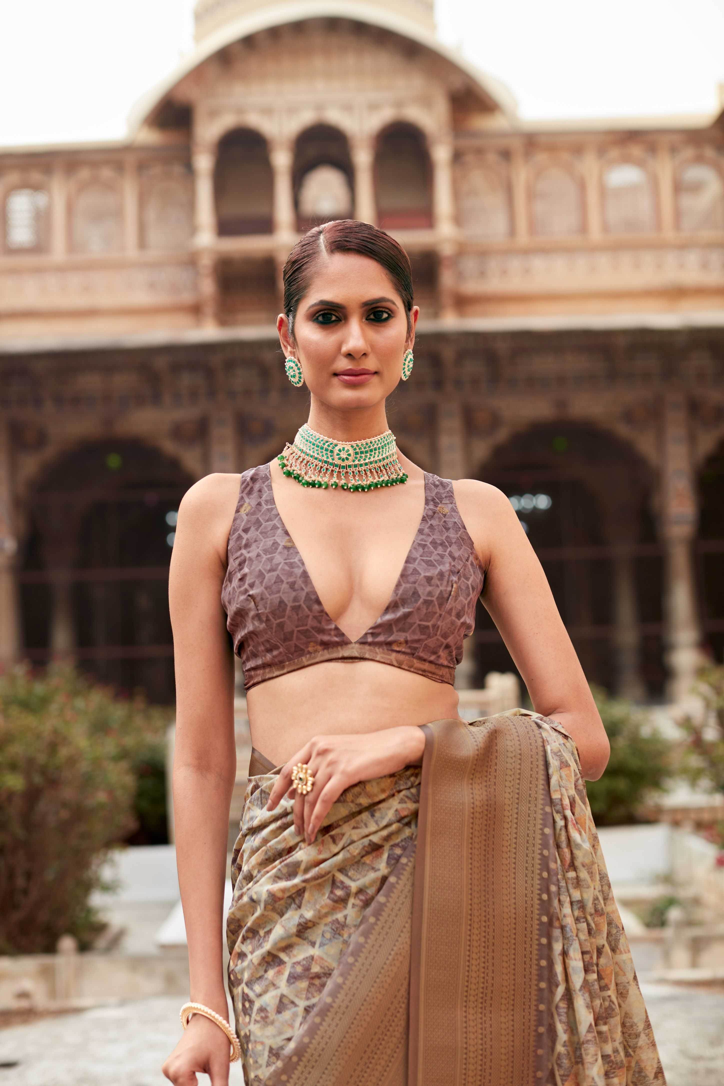 Tissue Silk Light weigh saree - MYLUXURY LANE ENTERPRISE