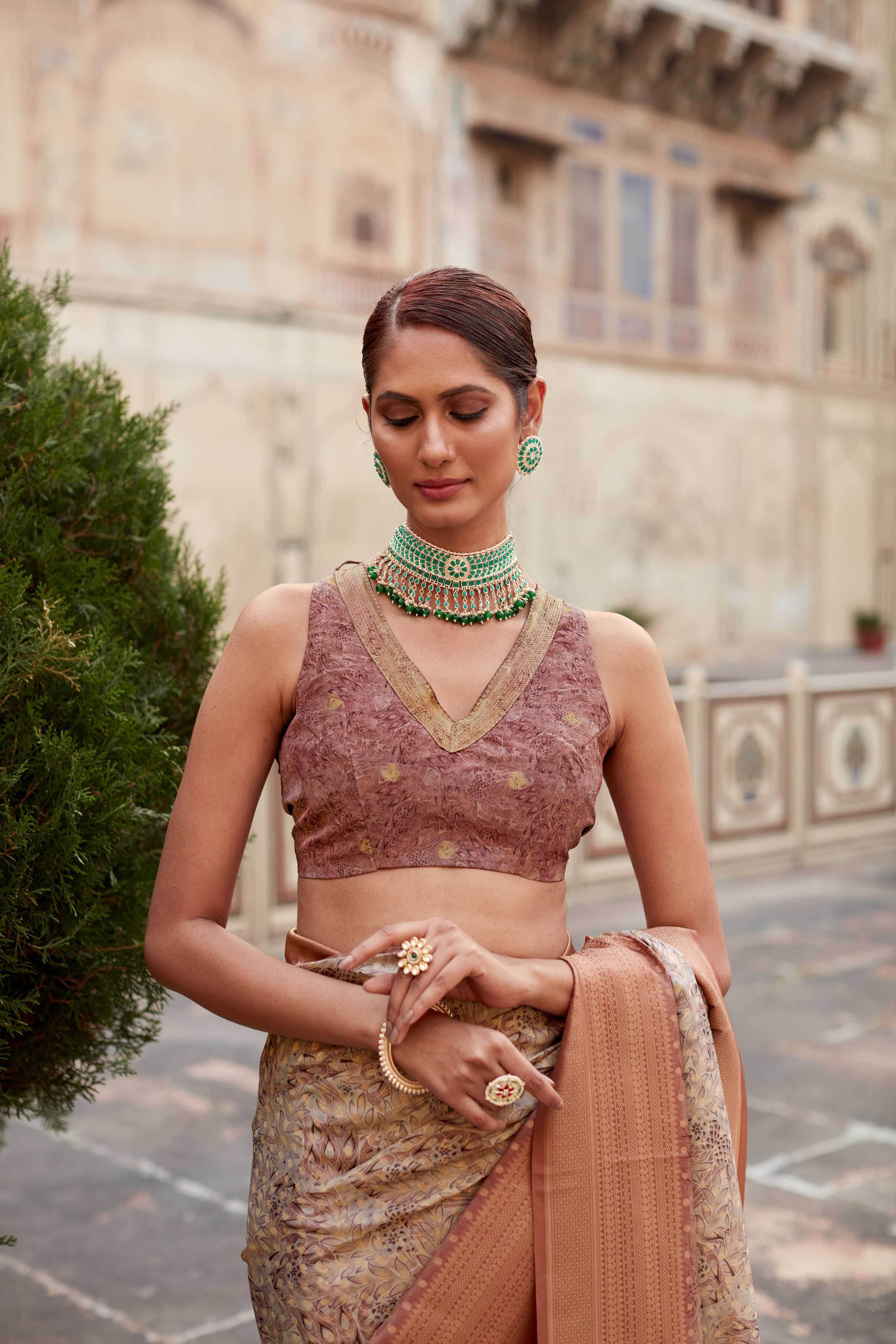 Tissue Silk Light weigh saree - MYLUXURY LANE ENTERPRISE