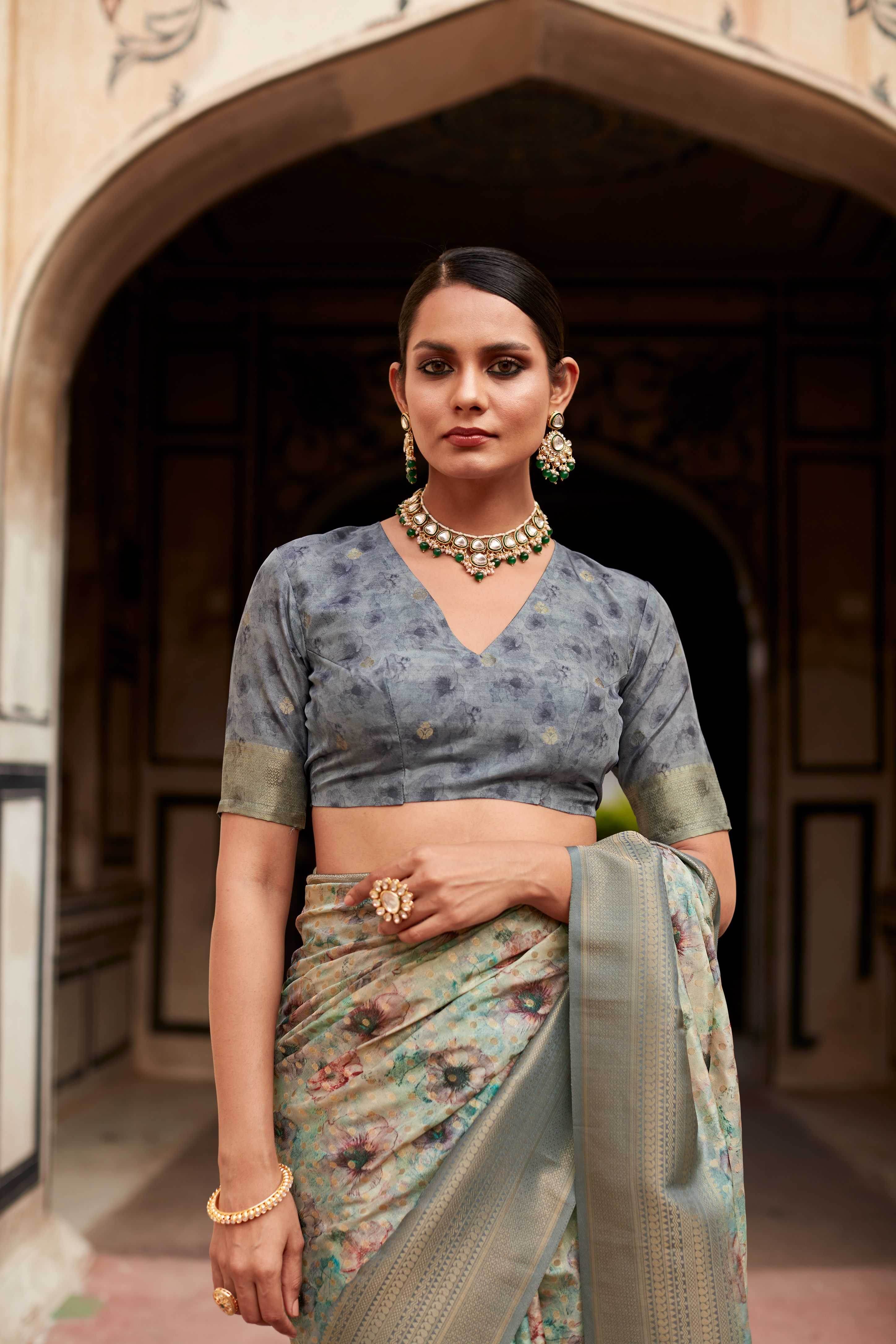 Tissue Silk Light weigh saree - MYLUXURY LANE ENTERPRISE