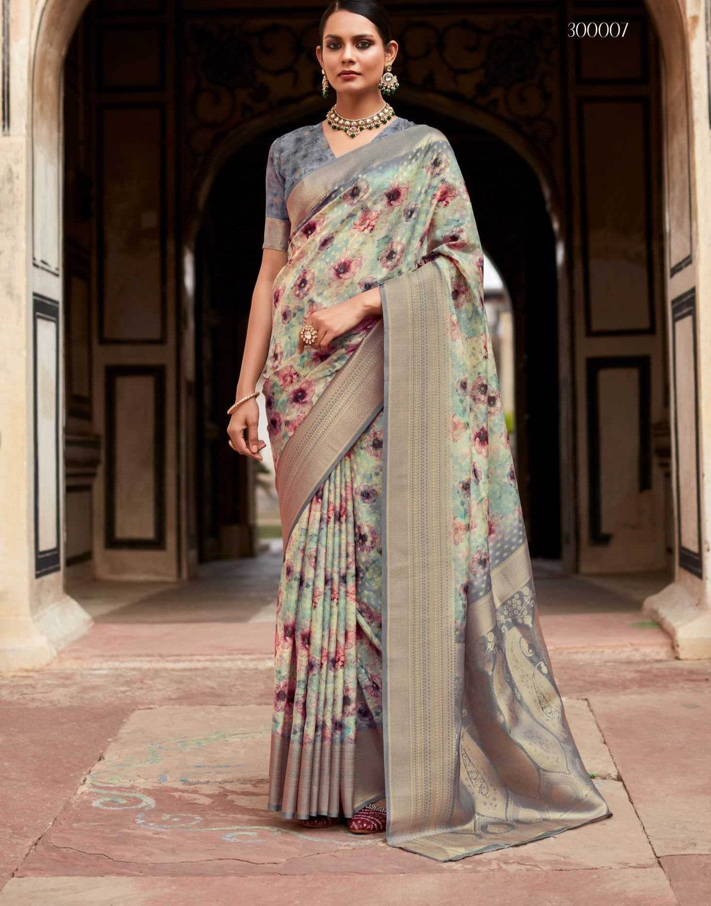 Tissue Silk Light weigh saree - MYLUXURY LANE ENTERPRISE