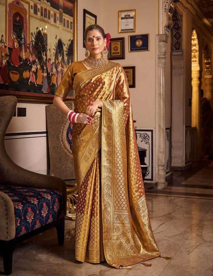 Tissue Silk Designer Saree - MYLUXURY LANE ENTERPRISE