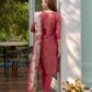 Tissue Silk Embroidered Kurti With Pants - MYLUXURY LANE ENTERPRISE
