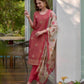 Tissue Silk Embroidered Kurti With Pants - MYLUXURY LANE ENTERPRISE