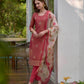 Tissue Silk Embroidered Kurti With Pants - MYLUXURY LANE ENTERPRISE