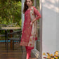 Tissue Silk Embroidered Kurti With Pants - MYLUXURY LANE ENTERPRISE